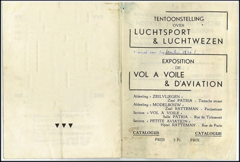 Tijdens de eerste week van september ’46 (Leuven kermis) werd een tentoonstelling gehouden met medewerking van Antwerpse Zweefclub Meeuw, Sabena, Universiteit Leuven, Militaire Luchtmacht, de Leuvense Model Club Albatros en SESAL (Section Scolaire Aéronautique de Louvain). SESAL was de (model)luchtvaartclub van het Koninklijk Atheneum te Leuven. Het gedeelte modelbouw vond plaats in zaal Ratteman (Parijsstraat), en voor het 'zeilvliegen' moesten de bezoekers in zaal Patria zijn, in de Tiensestraat.