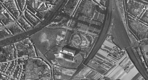 Toestand van het terrein in 1947