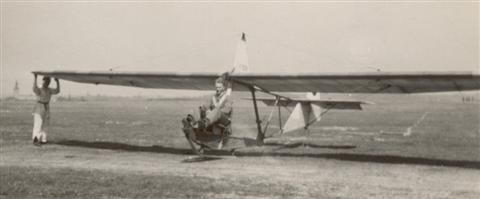 Albert Verhaegen op de SG-38. (27.04.1947)