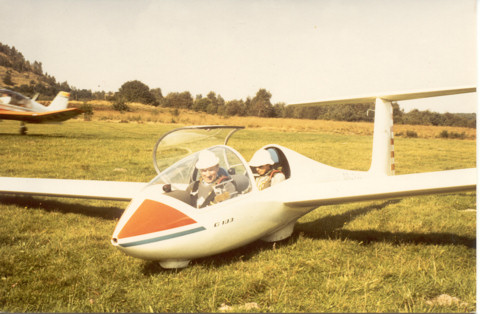 Jan Sevenants in de Twin OO-ZUS, 30 september 1981, Zwartberg