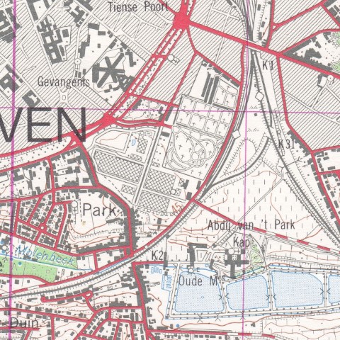 Toestand van het terrein in 1982