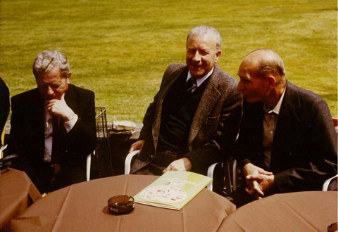 Viering 25 jaar LUAC (Zwartberg 16 juni 1984). V.l.n.r.: Pol Vandermeulen, Jan Sevenants, Marcel Sempels