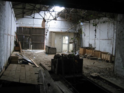 Garage Romain aan het station van Heverlee, anno 2010. (thans afgebroken)